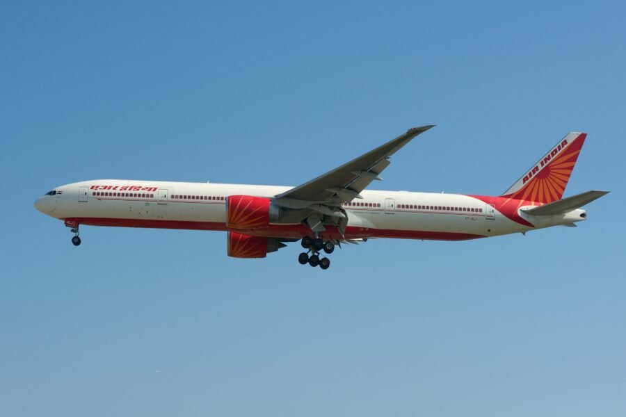 An Air India Boeing 777-300ER.