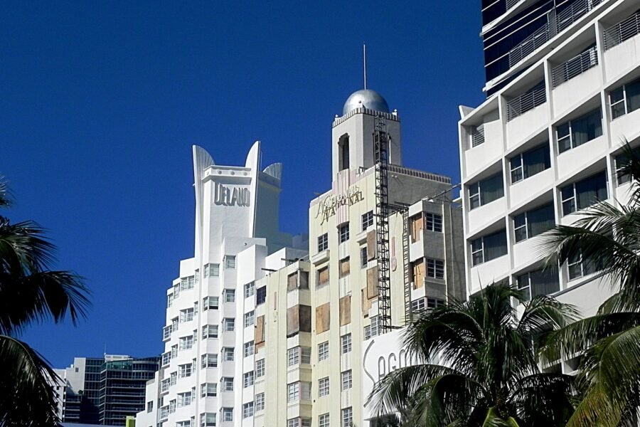 The Delano hotel tower on Collins Avenue, Miami Beach
