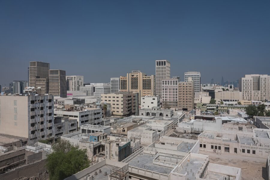 Msheireb Downtown Doha, home of M7, seen from above.