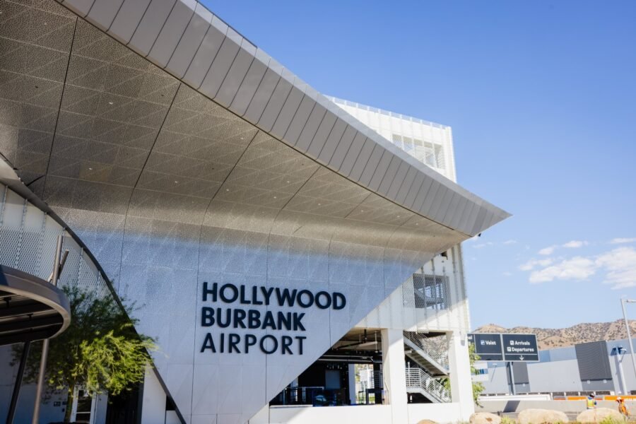 The new passenger terminal at Hollywood Burbank Airport